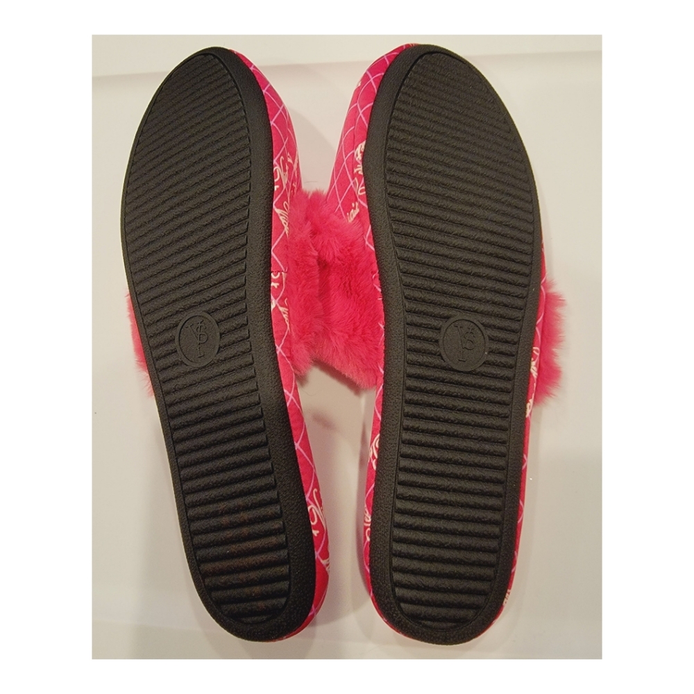 NWT Victoria Secret Signature Satin Slipper Large Pink - Picture 5 of 6